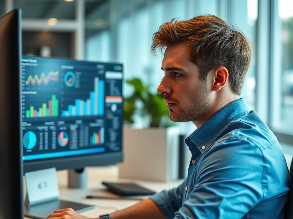 A professional marketer is optimizing a website's SEO using advanced tools and analytics, focusing on keyword research and backlink analysis to improve search engine rankings.